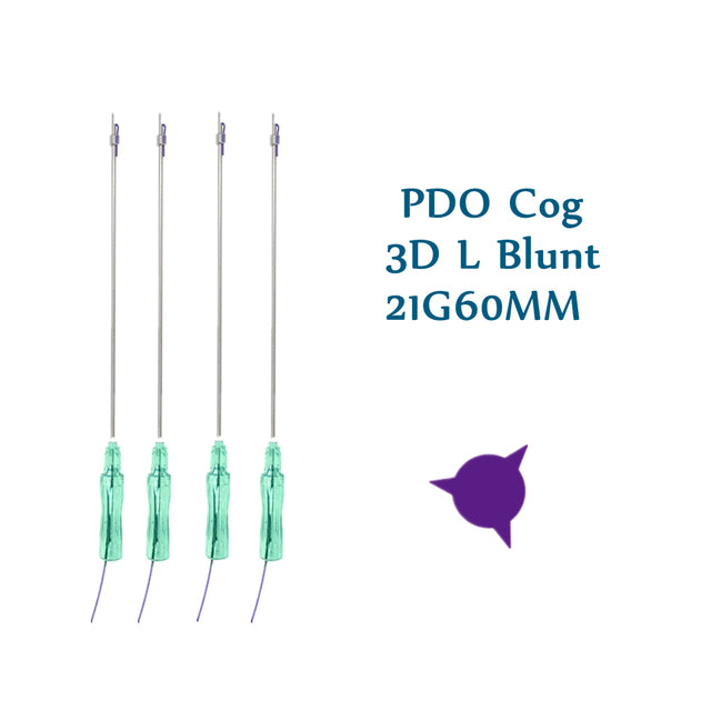 Perfectline PDO Thread 3D Cog L blunt needle21G60MM(20pcs per pack)